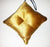 Golden Yellow & Blue Pillow Ornament (4 x 4)