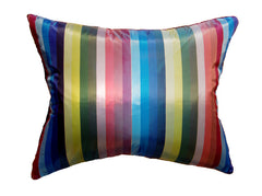 Vintage Striped Blue & Burgundy Pillow (16 x 20)